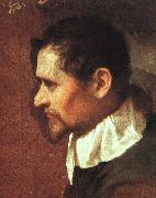 CARRACCI, Annibale Self-Portrait in Profile sdf Germany oil painting reproduction